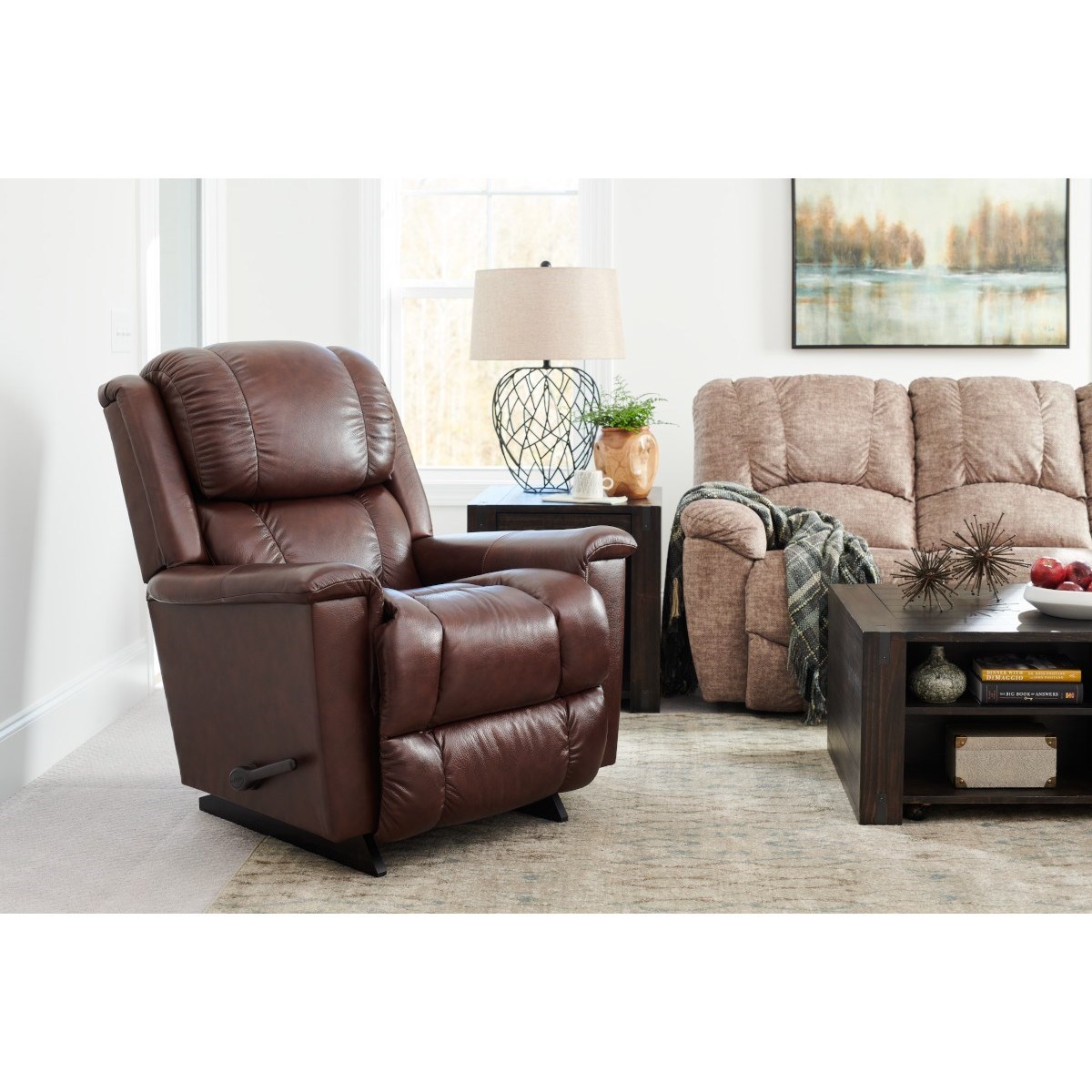 Lazy boy wall sale hugger rocker recliner